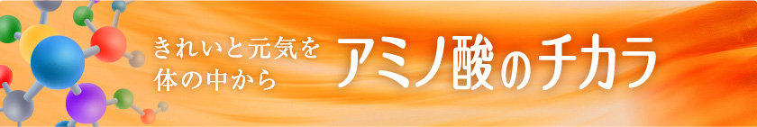 きれいと元気を体の仲からアミノ酸のチカラ