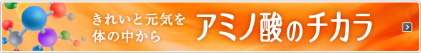 きれいと元気を体の中から　アミノ酸のチカラ